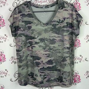 RBX tshirt tee grey purple camouflage Camo V-Neck Tee